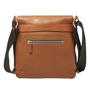 Skagen Leather Messenger Bag
